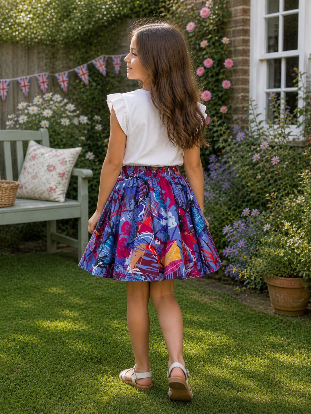Toke Multicoloured Flare SKirt