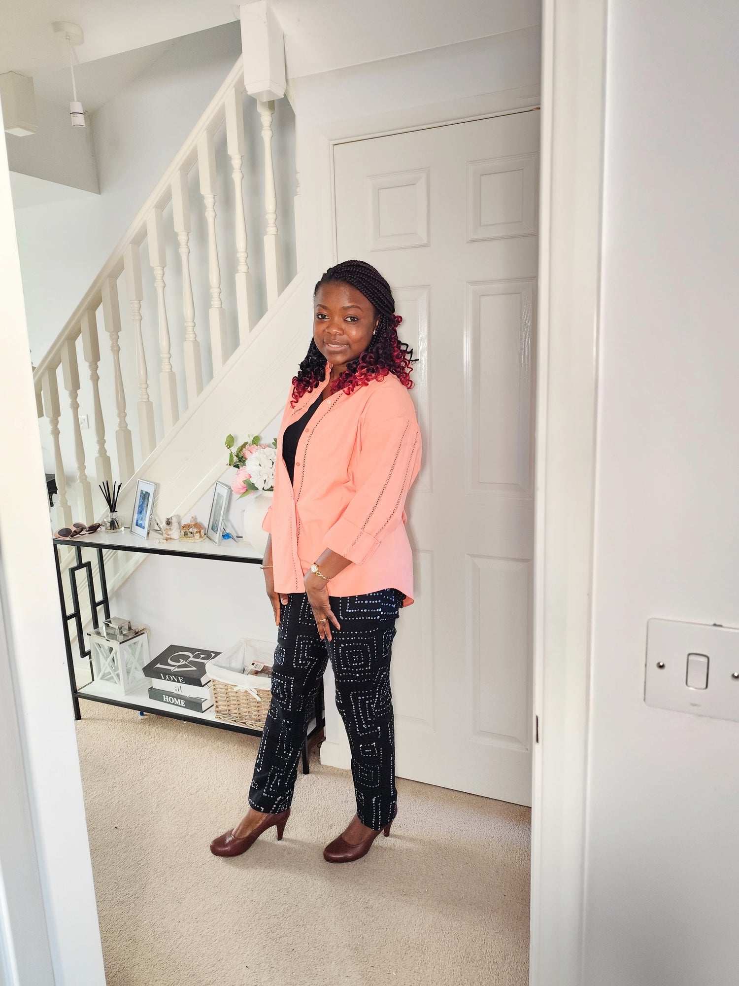 Women's Tribal Black Hotpants