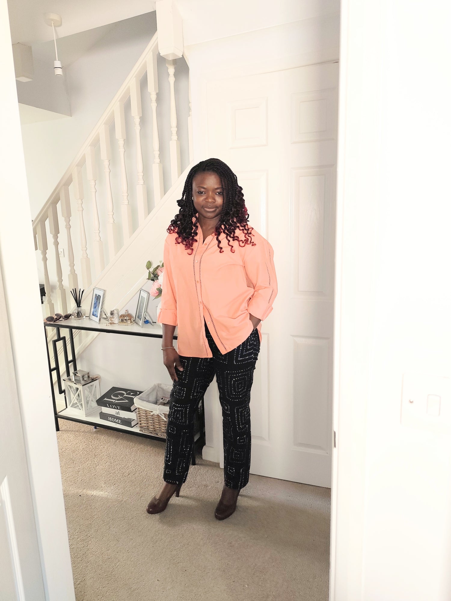 Women's Tribal Black Hotpants