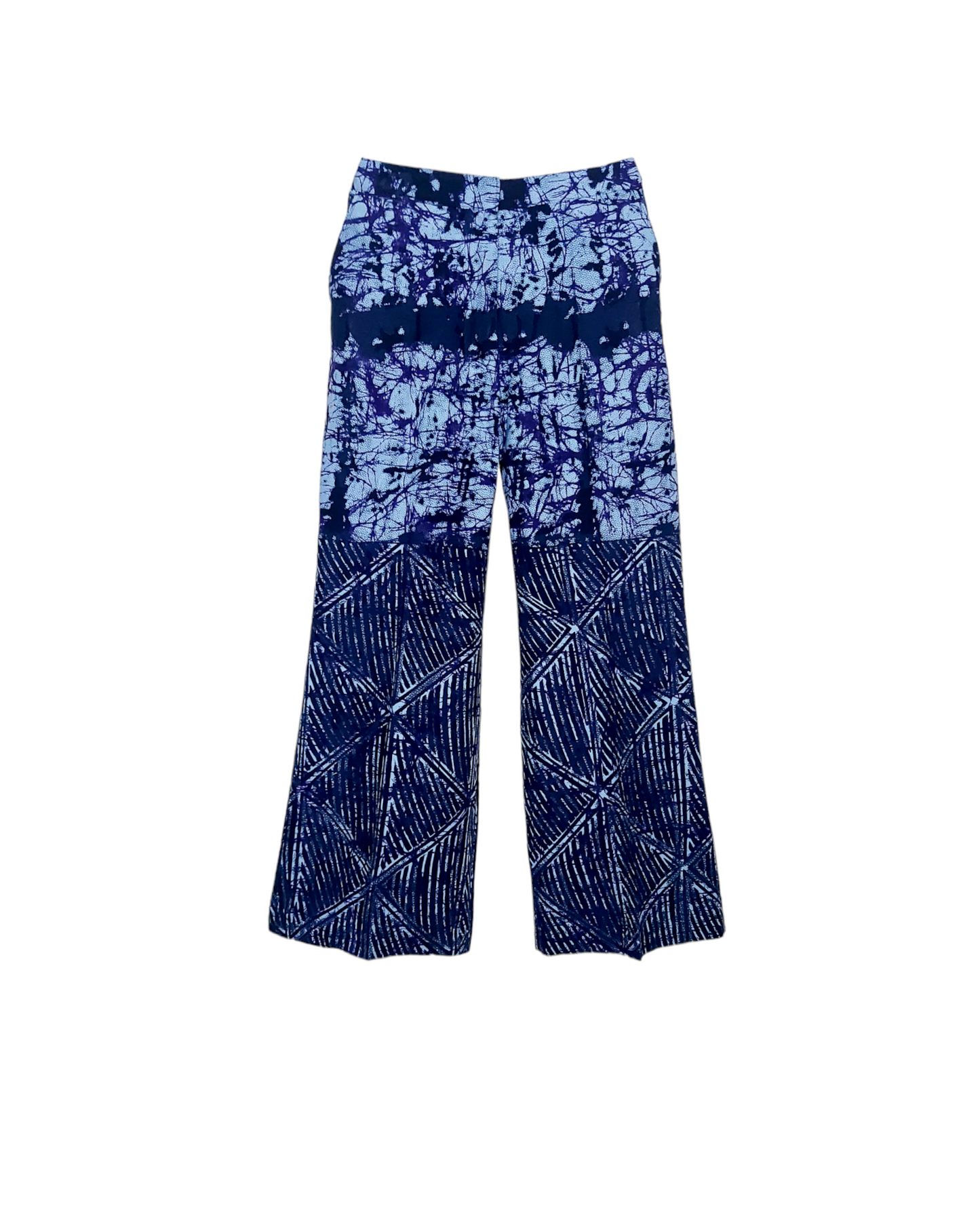 Tiwi Palazzo Pants Blue Cotton Pants