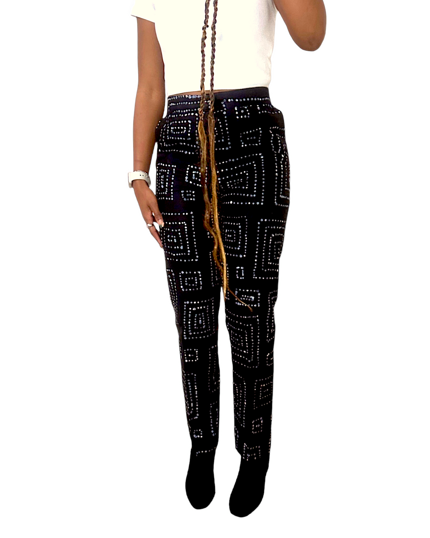 Women's Tribal Black Hotpants