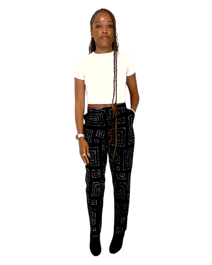 Women's Tribal Black Hotpants