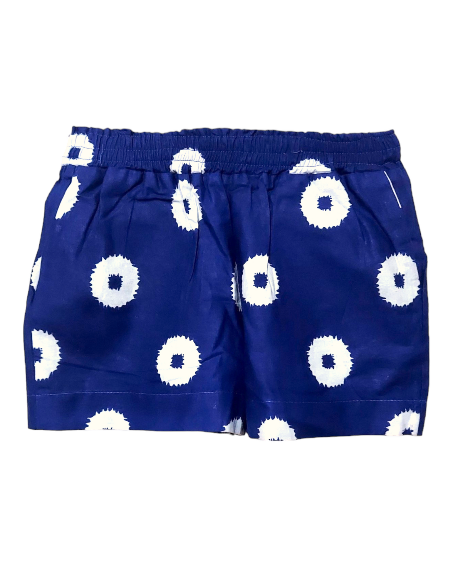 Blue and White shorts for Girls