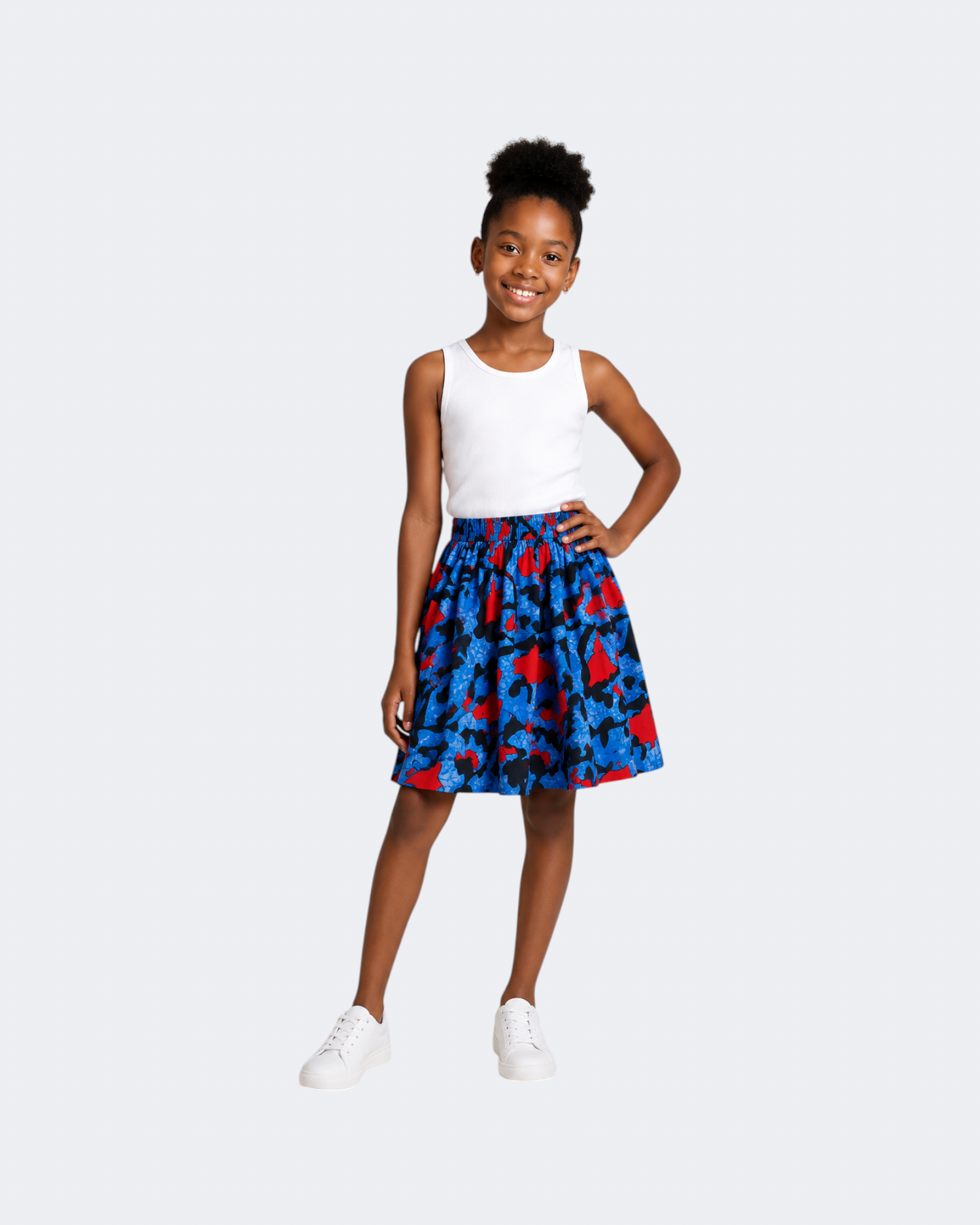 Multicolour Print Summer Skirt